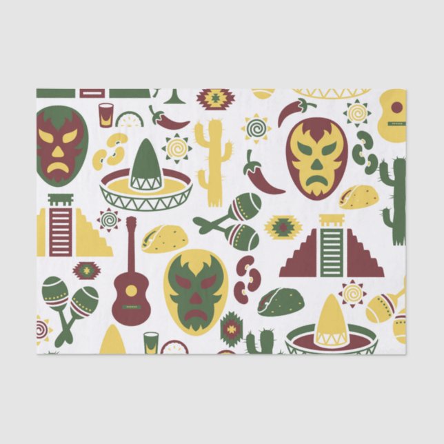 Mexican Pattern Tissue Paper (Front)