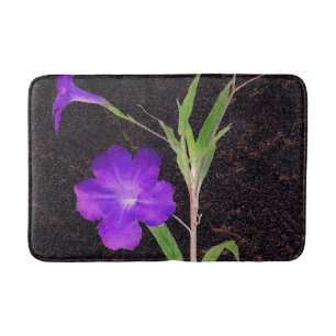 Mexican Petunia Purple Bath Mat