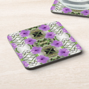 Mexican Petunias and Latticework Coaster