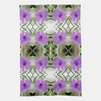 Mexican Petunias and Latticework Kitchen Towel
