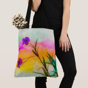 Mexican Petunias Love Color Tote Bag