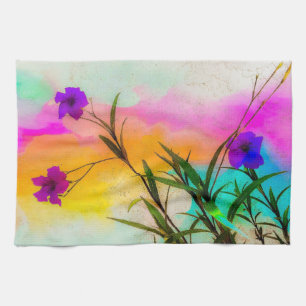 Mexican Petunias Love Colour Kitchen Towel