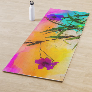 Mexican Petunias Love Colour Yoga Mat