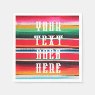 Mexican poncho blanket cinco de mayo  napkin