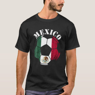 Mexican Pride Ball Mexican Soccer Team Mexican Fla T-Shirt