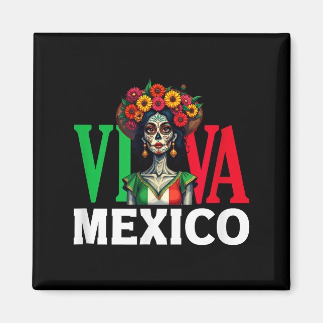 Mexican pride flag mexico roots heritage  magnet (Front)