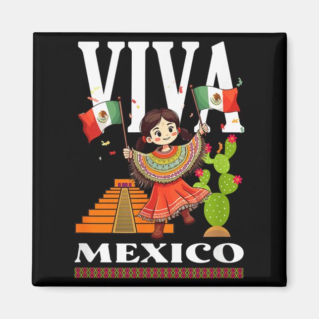 Mexican pride flag mexico roots heritage mexico  magnet (Front)