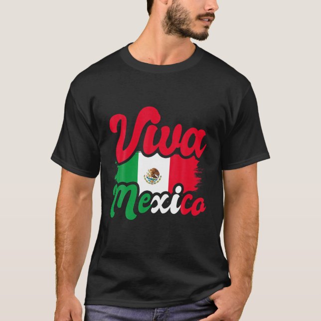 Mexican Pride Mexico City Gift Viva Mexico T-Shirt (Front)