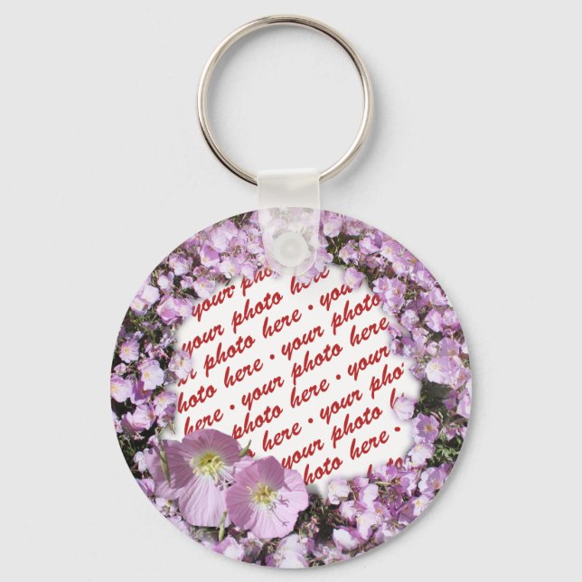 Mexican Primrose Photo Frame Keychain (Front)