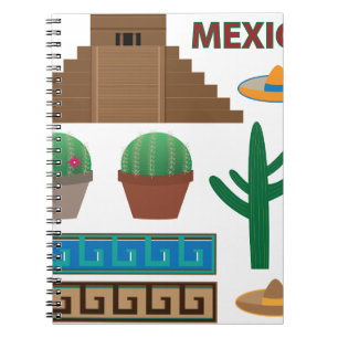 mexican pyramid notebook