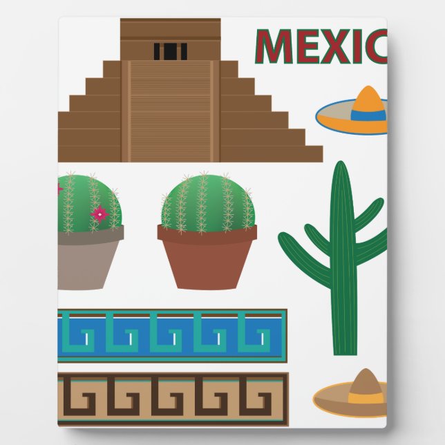 mexican pyramid plaque (Front)