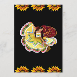 Mexican Quinceanera Themed Invitations