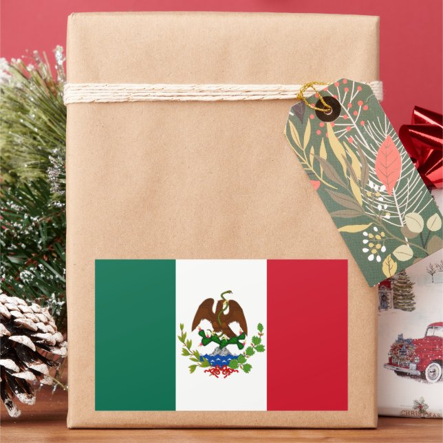 Mexican Republic Flag: 1824-1835, Santa Anna Sticker (Holiday)