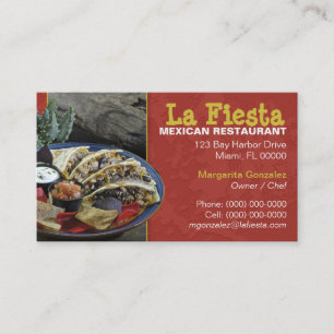 Mexican Restaurant Business Card