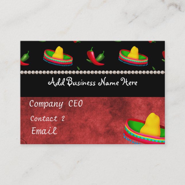 MEXICAN RESTAURANT Business Card (Front)