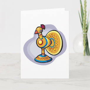 Mexican Rooster Toy Card