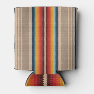 Mexican Rug: Colourful Stripes Seamless. Can Cooler