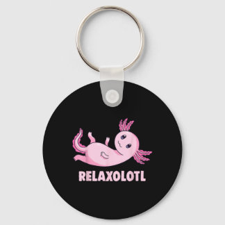 Mexican Salamander Axolotl Keychain