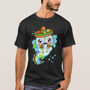 Mexican salamander Funny Axolotl Mexico Women Men  T-Shirt