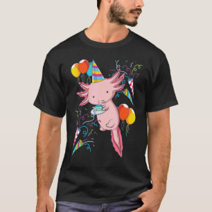 Mexican Salamander Pet Birthday Party Amphibian Cu T-Shirt