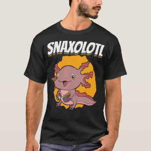 Mexican Salamander Snaxolotl Amphibian Snacks  Axo T-Shirt