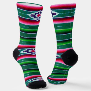 Mexican Sarape Pattern Socks