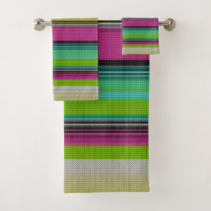 Mexican serape #9 bath towel set