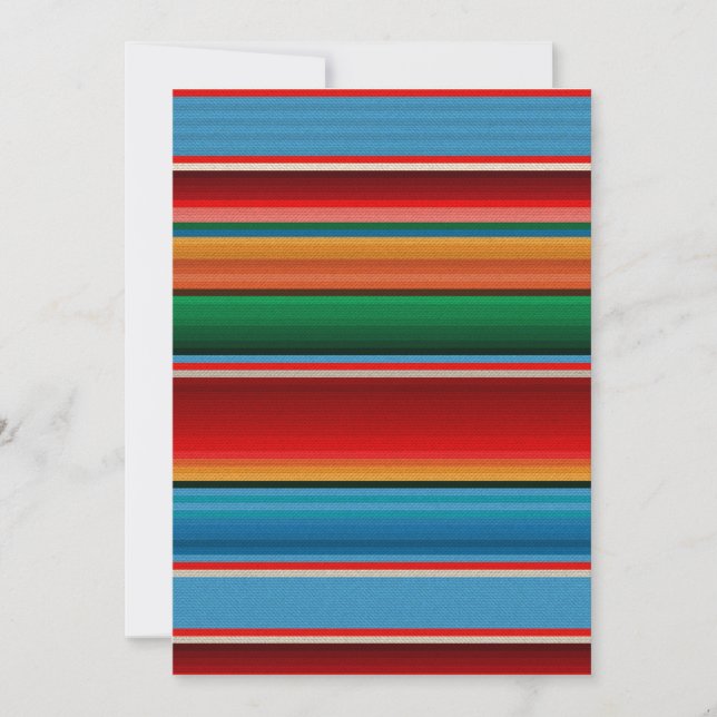 Mexican serape holiday card (Front)