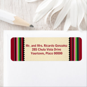 Mexican Serape Return Address