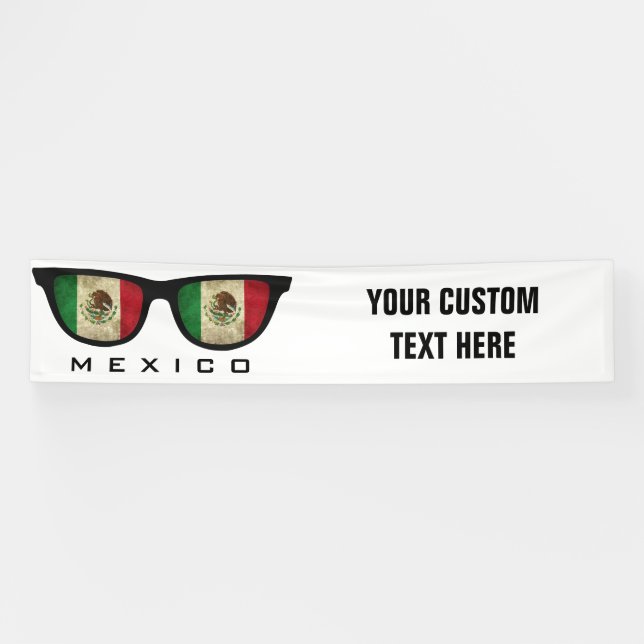 Mexican Shades custom text & colour banner (Horizontal)