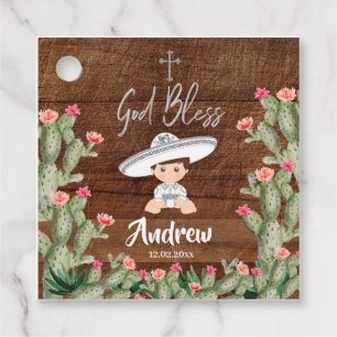 Mexican Silver Boy Charro Favour Tags