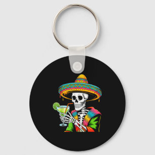 Mexican skeleton sombrero cinco de mayo mexican keychain