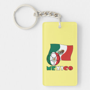 Mexican Soccer Ball Keychain