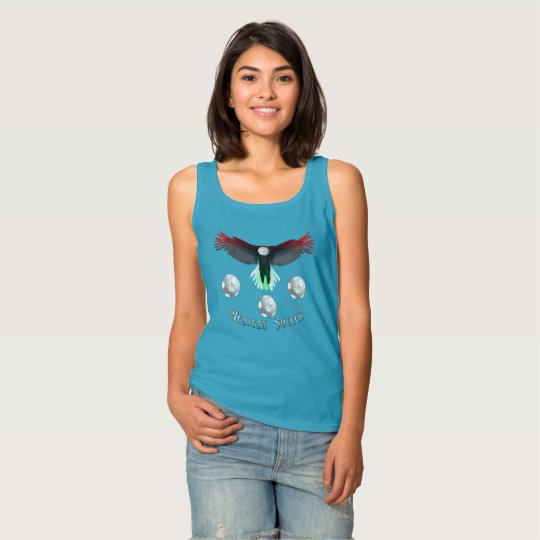Mexican Soccer Eagle Ladies Tank Top