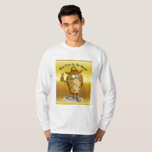 Mexican sombrero hats potato character T-Shirt