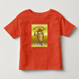 Mexican sombrero hats potato character toddler t-shirt