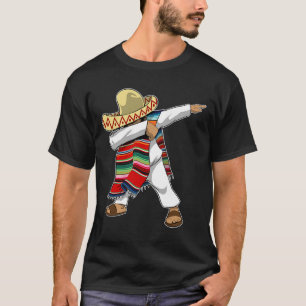 Mexican Sombrero Poncho Dabbing T-Shirt