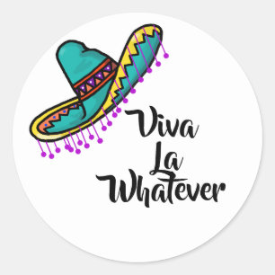 Mexican Sombrero Stickers or Name Tags