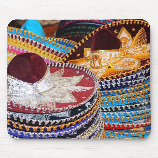mexican sombreros mousepad (Front)