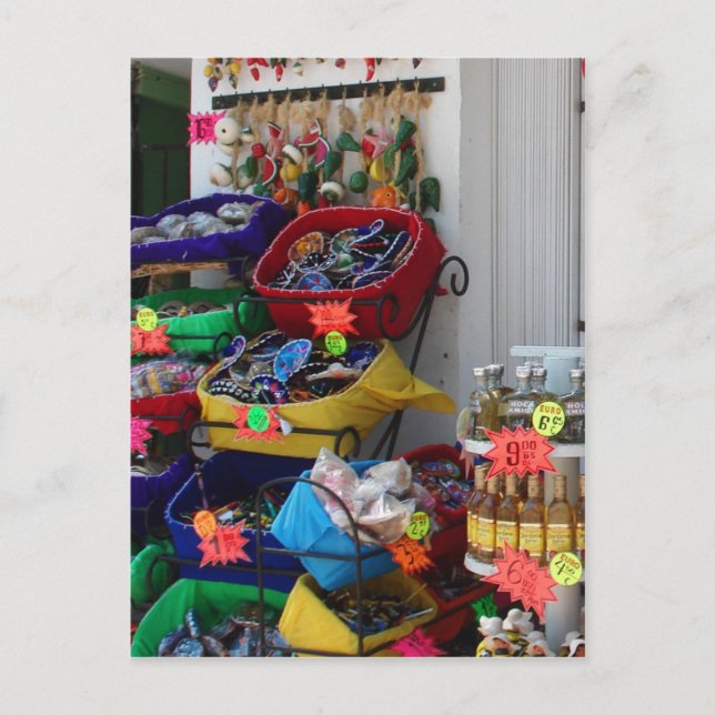 Mexican souvenirs postcard (Front)