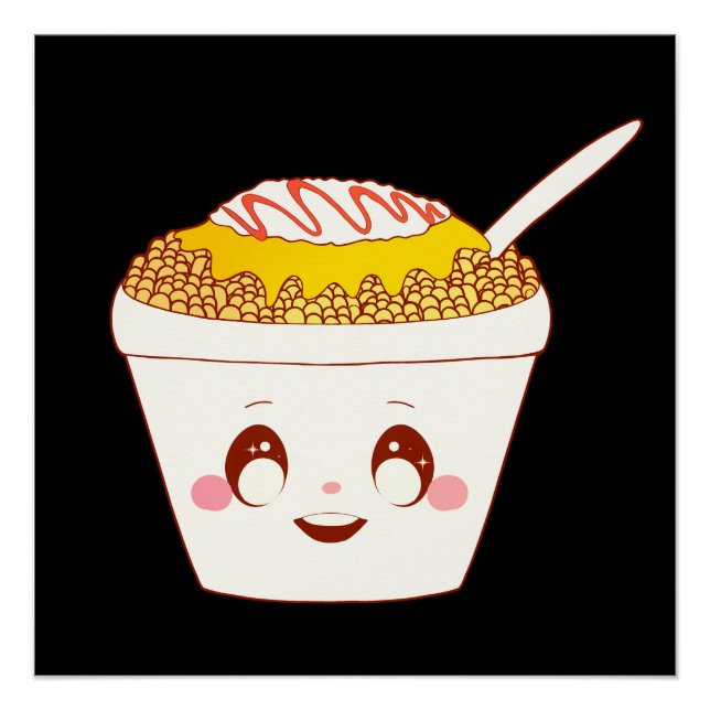 Mexican Street Esquite Corn In A Cup Glossy Poster (Front)