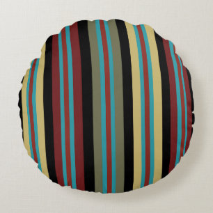Mexican Stripes 2 Round Pillow