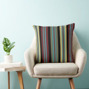 Mexican Stripes 2 Throw Pillow