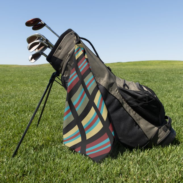 Mexican Stripes Play 2 Golf Towel (Green)