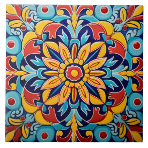 Mexican style themed pattern tile