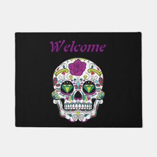 Mexican Sugar Skull Doormat