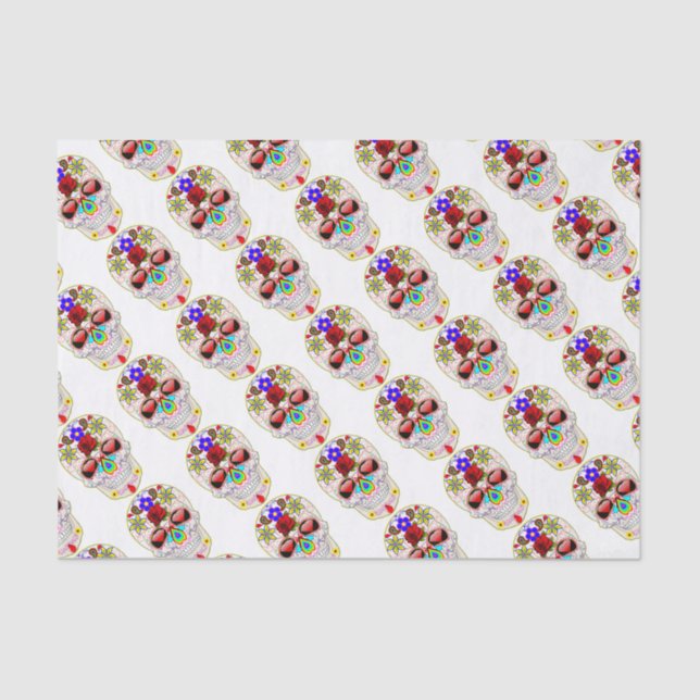 MEXICAN SUGAR SKULL TISSUE PAPER (Front)