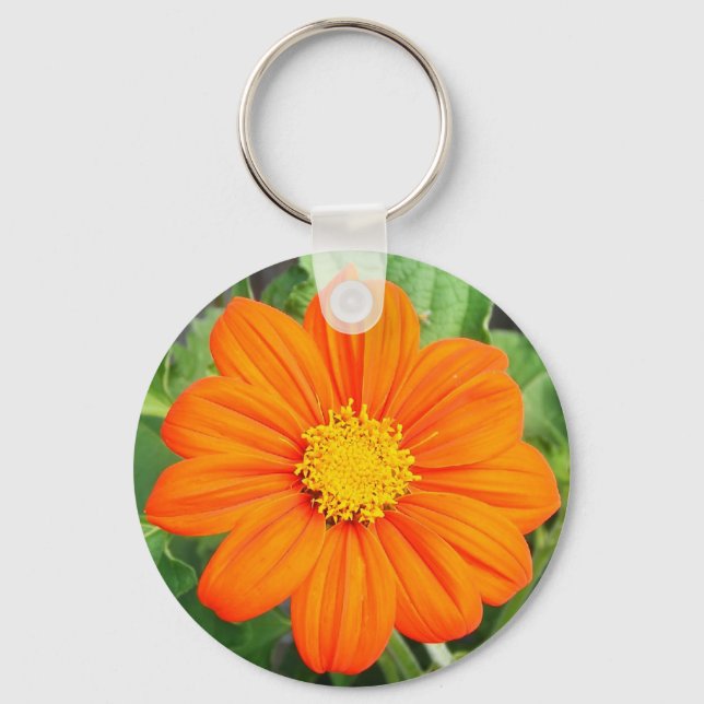 Mexican Sunflower Keychain (Front)