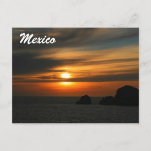 mexican sunset postcard