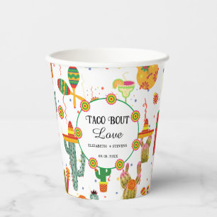 Mexican Taco Bout Love Bridal Shower Party Favour Paper Cups